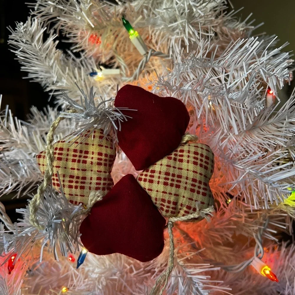 ❤️Vintage 1989 Christmas Gold Heart Trio Ornament